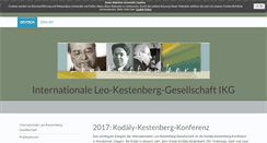 Desktop Screenshot of leo-kestenberg.com