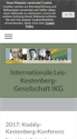 Mobile Screenshot of leo-kestenberg.com